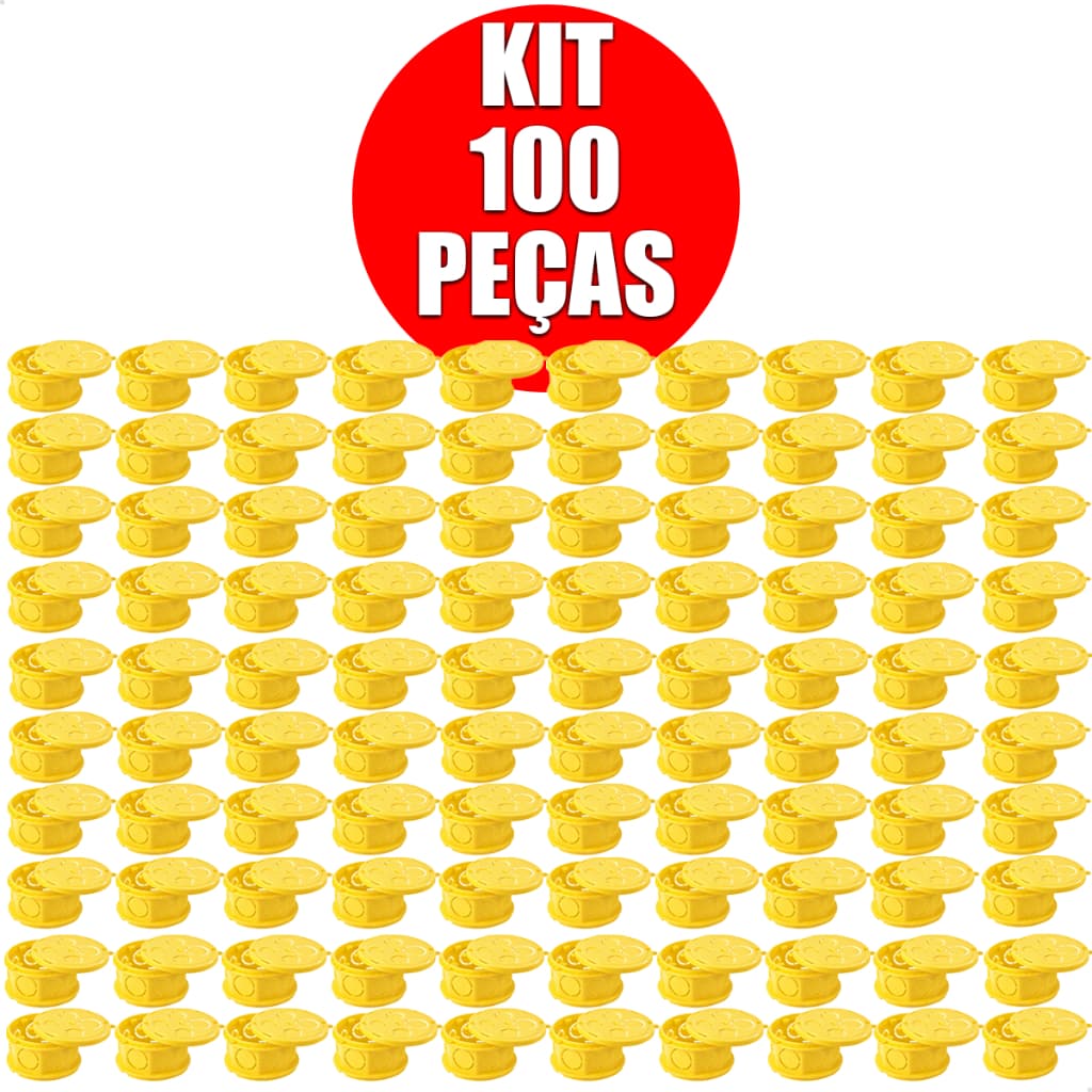 Kit Caixa Octogonal 4x4 Tramontina Reforçada 57500005 - 50, 75 E 100 Un