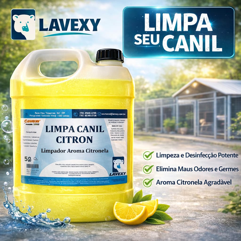 Limpa Canil Citronela Higienizador Limpador para Quintal Perfume de Longa Duração