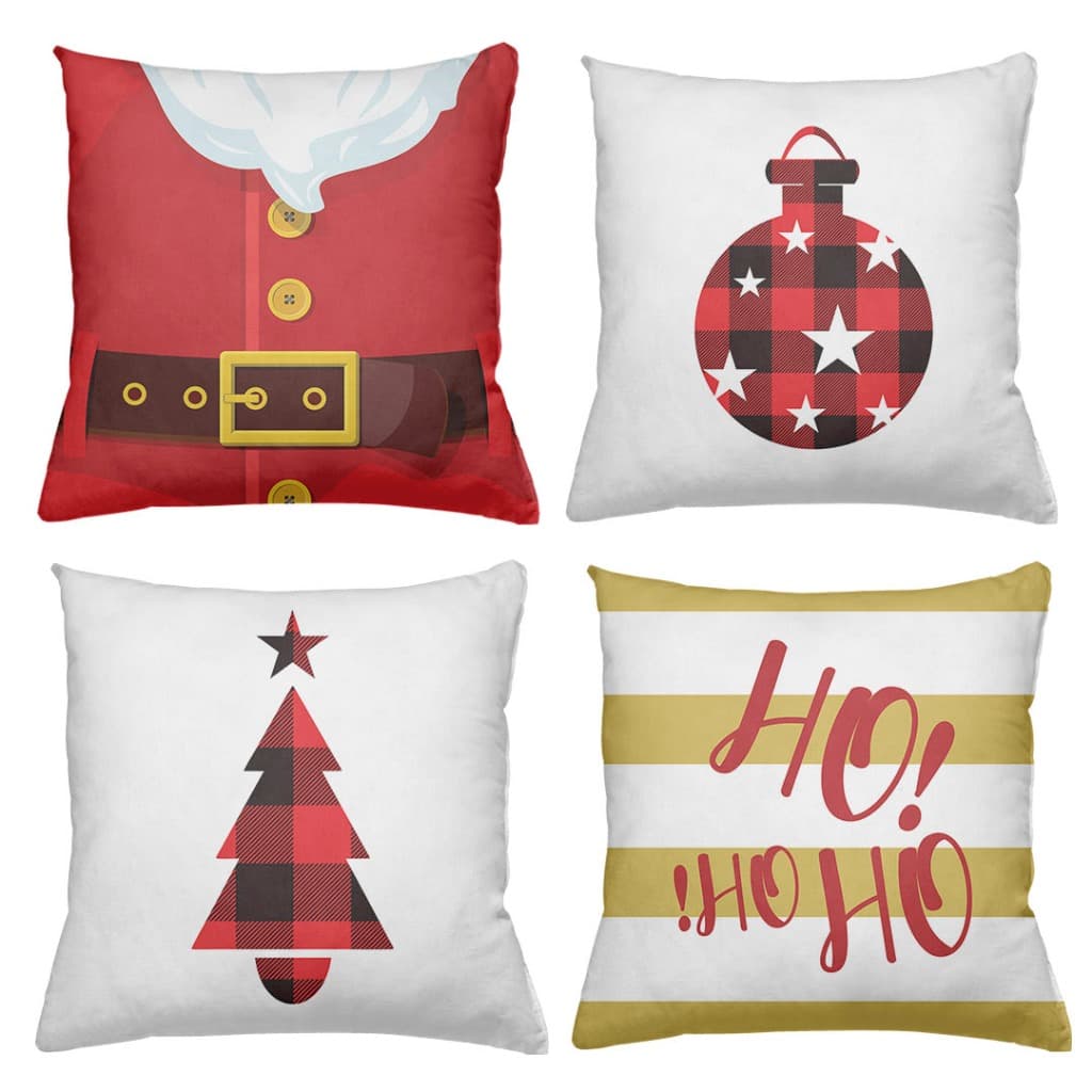 Kit 04 Capas de Almofadas Natal QB0170