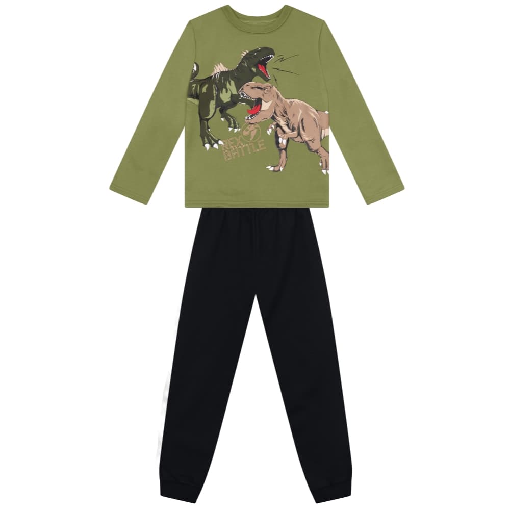 Conjunto infantil Menino de Dinossauro Brandili 56317