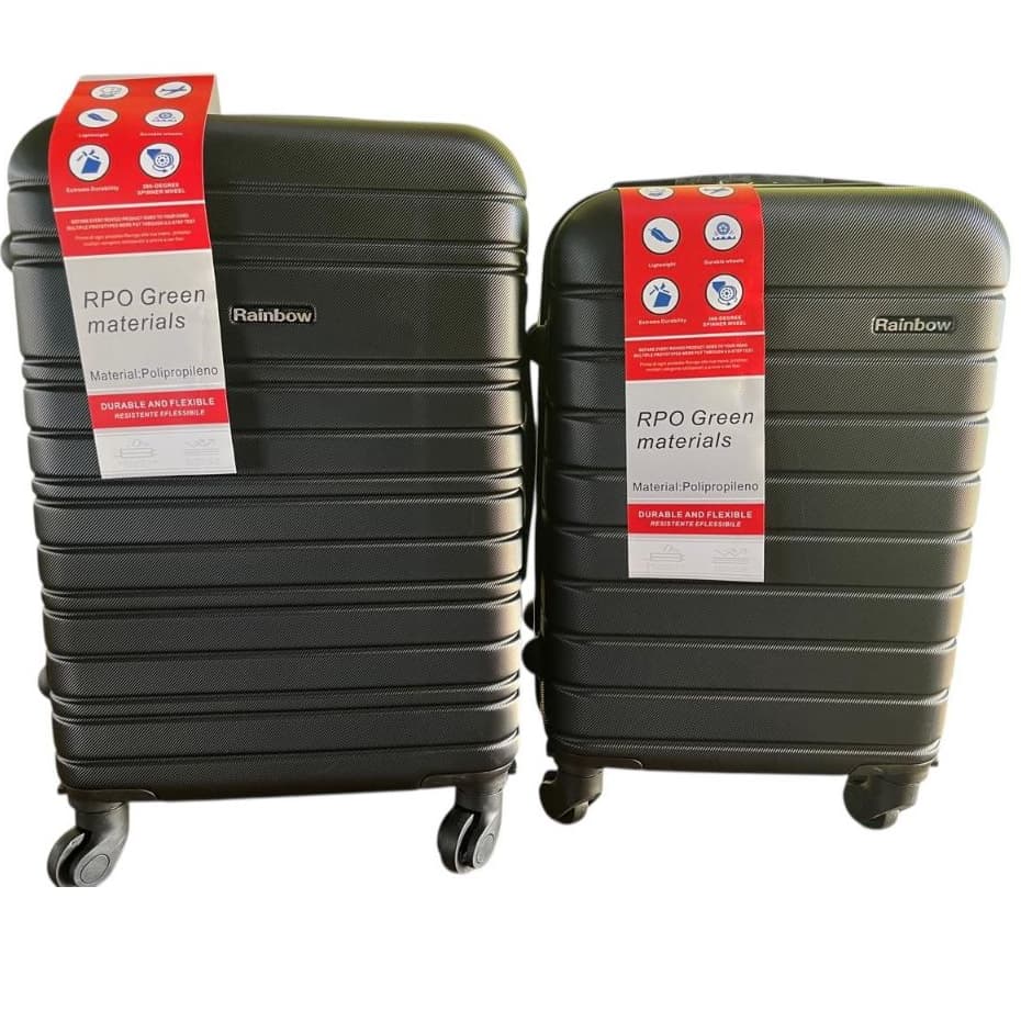 Kit Malas de viagem  com 2un bordo ANAC tamanhos 20 e 18 ABS rodinhas 360° luxo