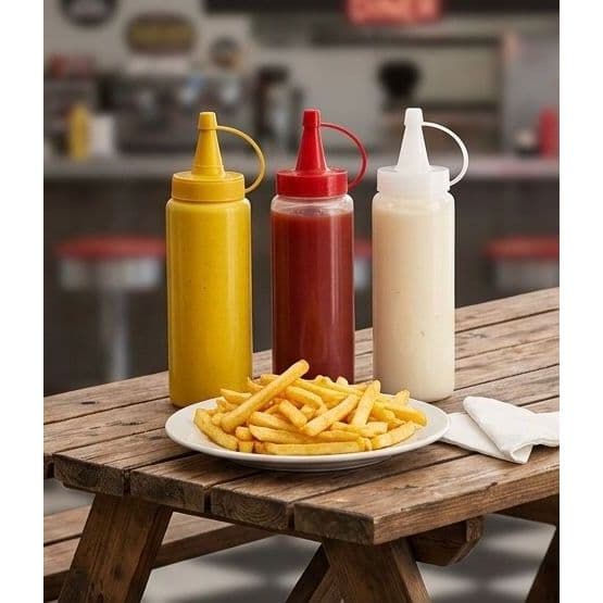 Kit Bisnagas Para Condimentos Ketchup Mostarda E Maionese