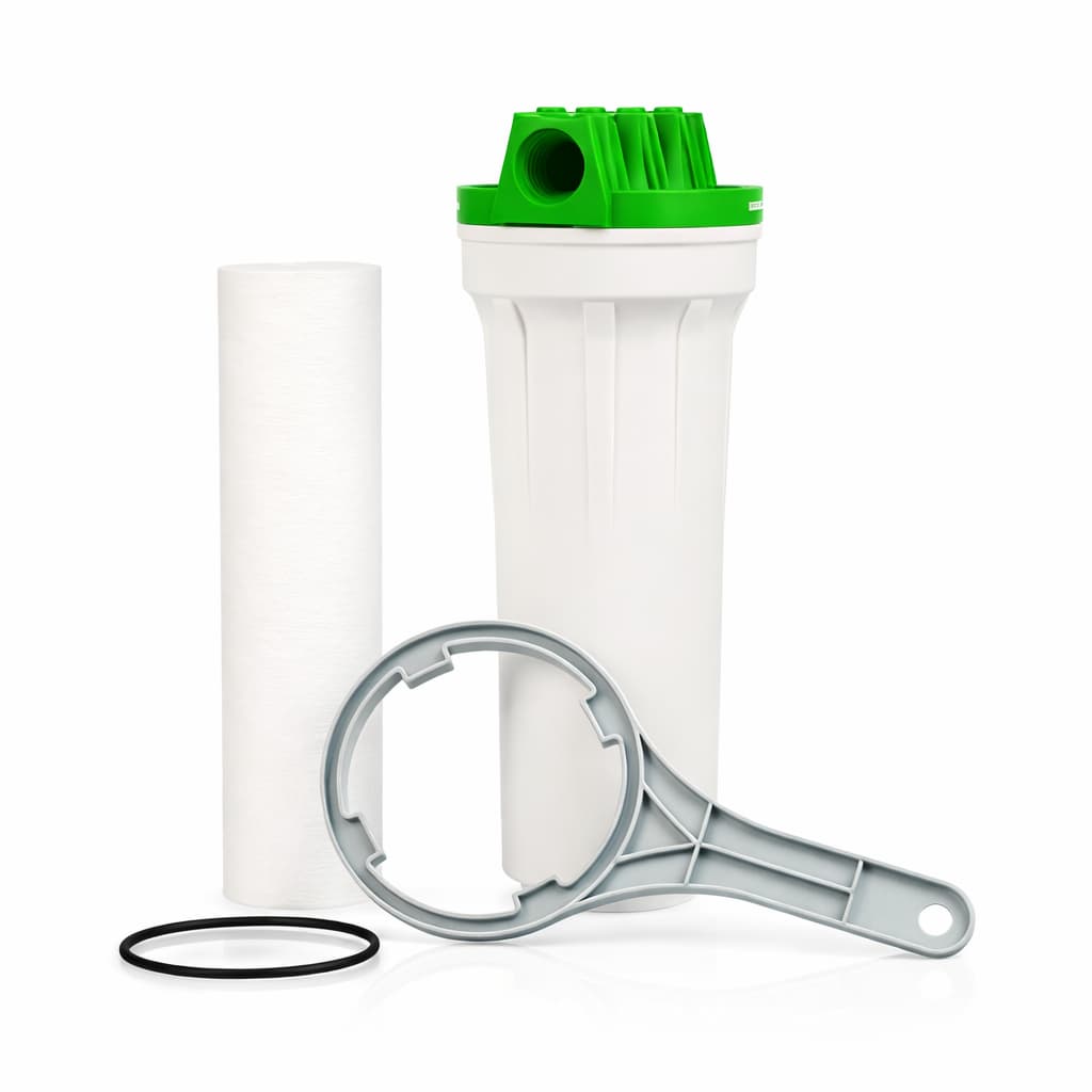 Filtro Eco 9.3/4  Com Suporte Cavalete 2 ou 1 Unidades Refil Para Purificador Caixa D’Água