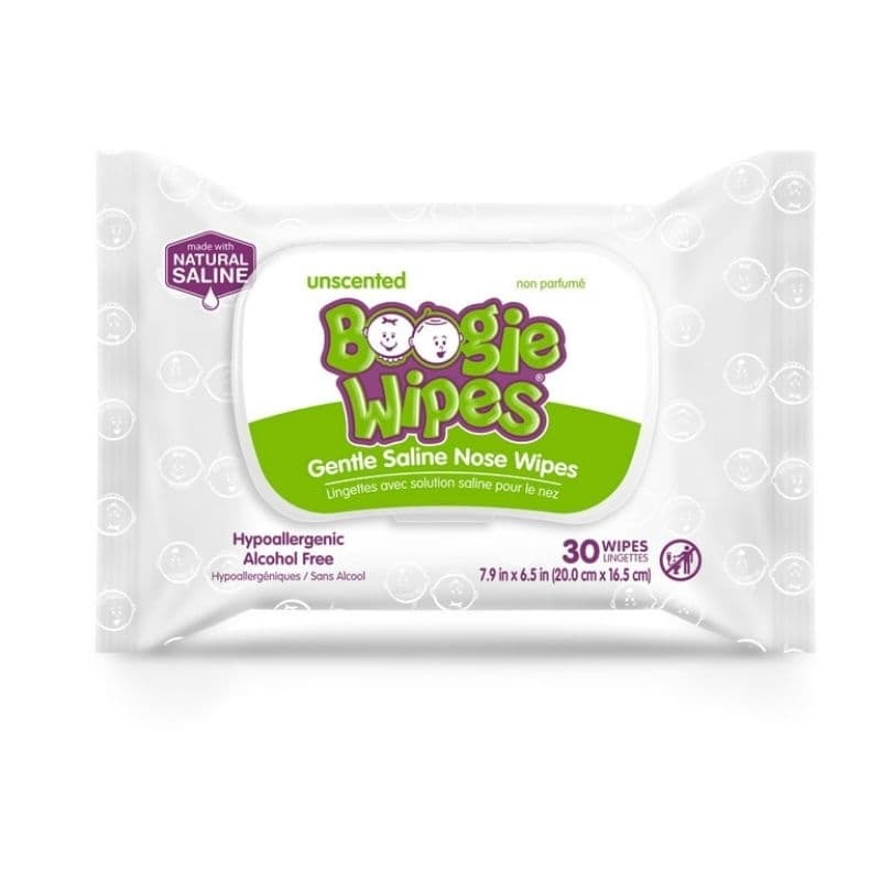 Boogie Wipes com 30 lenços nasais