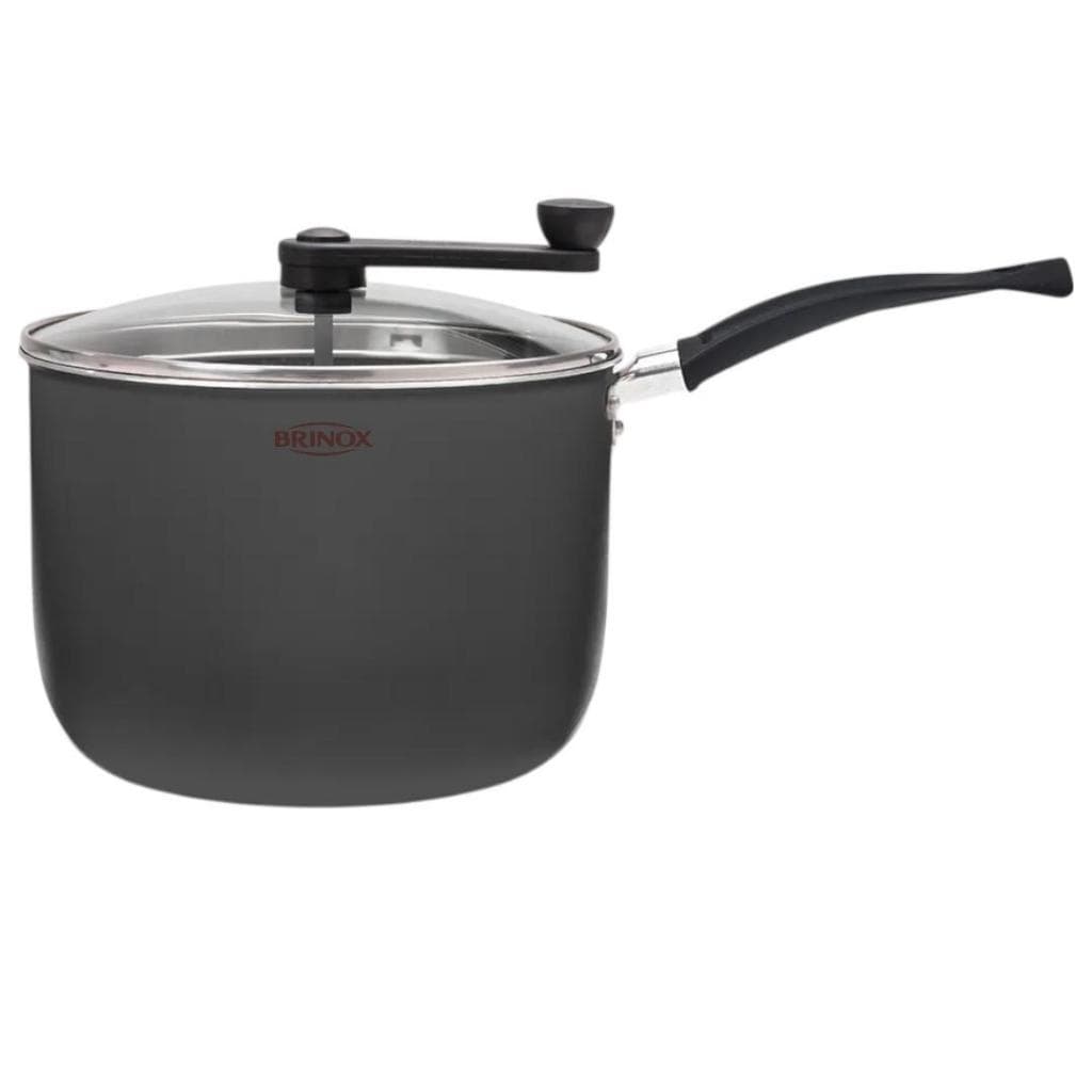Pipoqueira Brinox Antiaderente Ceramic Life Rainbow Ø20cm 4,2 Litros Grafite