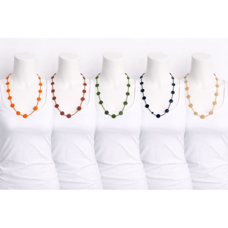 Colar feminino longo com, estiloso com 41cm