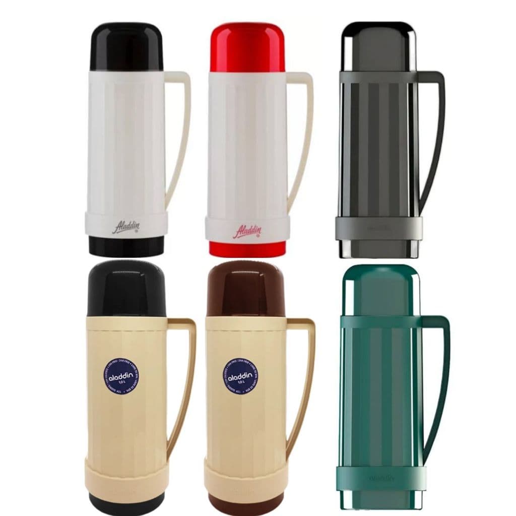 Garrafa Térmica Aladdin 1L e 500mL. Serve para Café, Chá e Água quente ou Fria