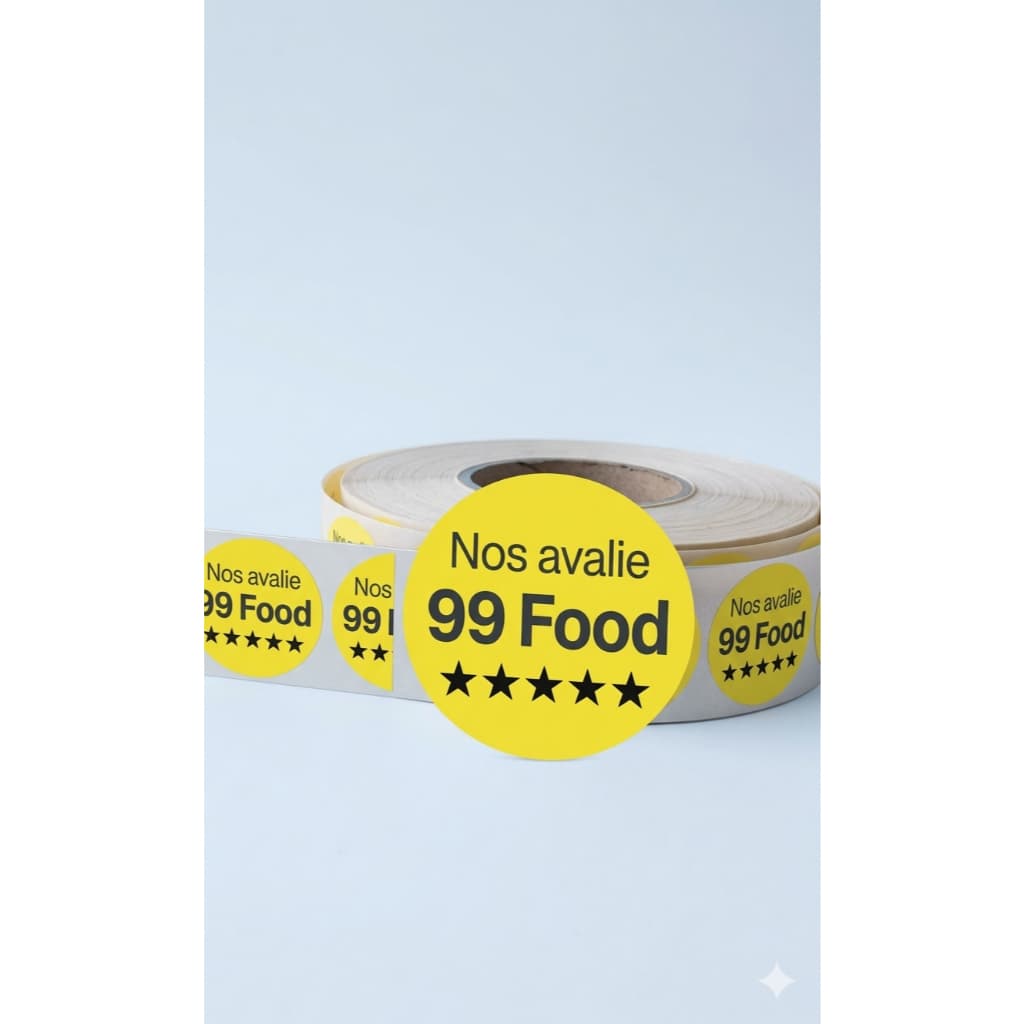 etiquetas 99 FOOD Lacre delivery food