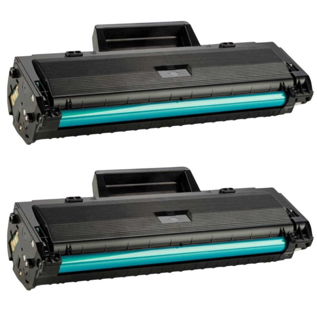 Kit 2 Toner Compativel Para Hp Laser 105a W1105a Com Chip 107 135 137 Cartucho Preto