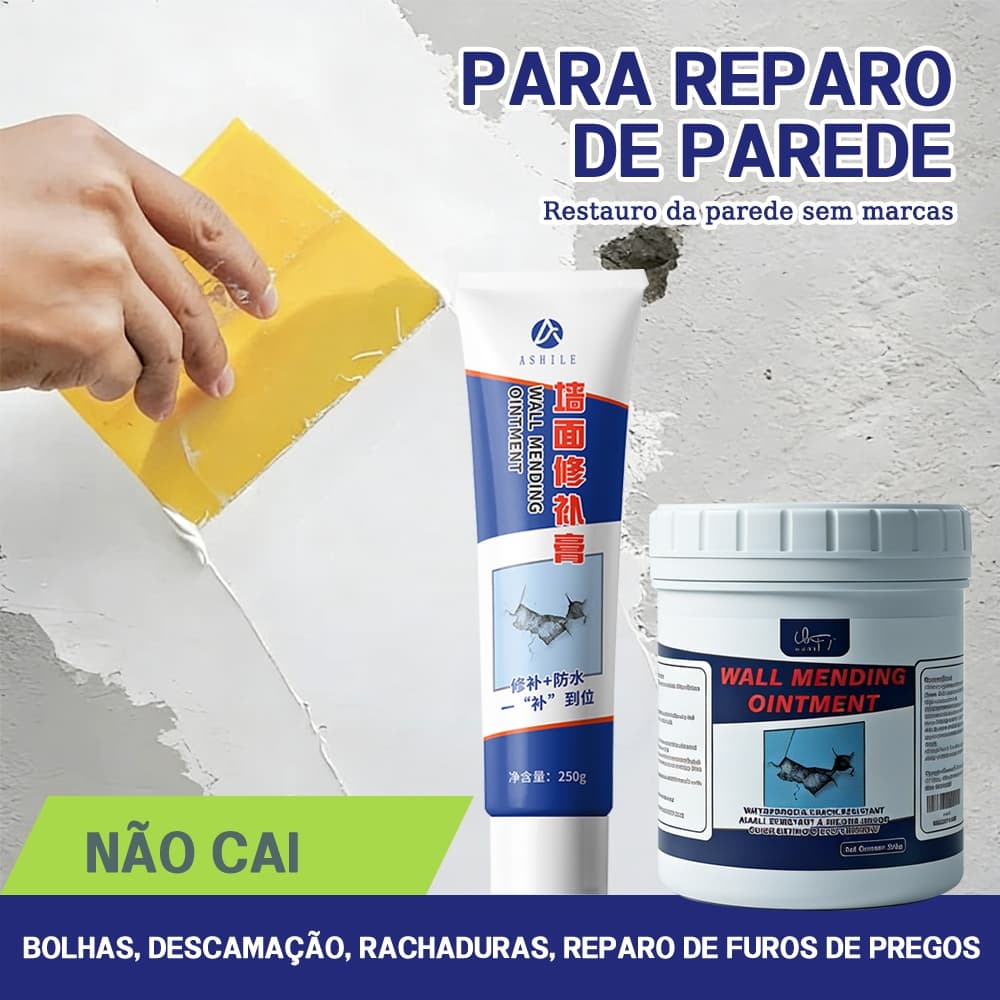 500g / 1kg pasta de reparação da parede, reparação da pele da parede, rachadura, queda, buraco