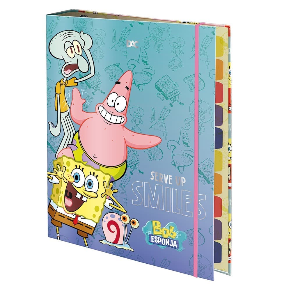 Fichário Universitário Bob Esponja Dac Fichário