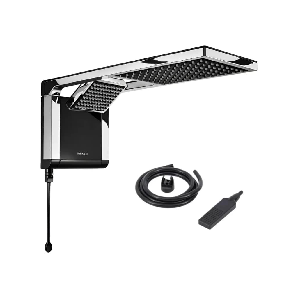 Chuveiro Elétrico Acqua Duo Ultra Black Cromado 127v Lorenzetti