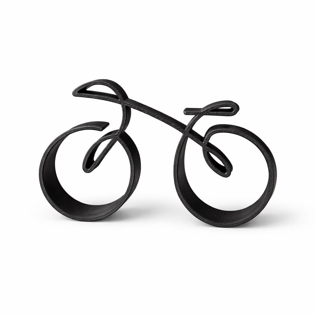 Decoração Bicicleta Ciclista Escultura Bike Enfeite De Mesa Triatlon Esporte Saúde