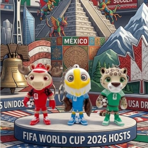 Chaveiro Mascote da Copa 2026/FIFA WORLD CUP/Brasil