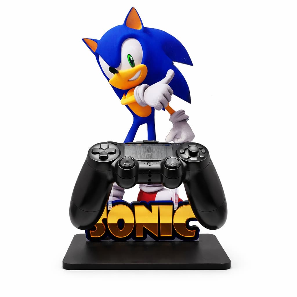 Suporte Controles PS5 PS4 Xbox Sonic Personalizado MDF