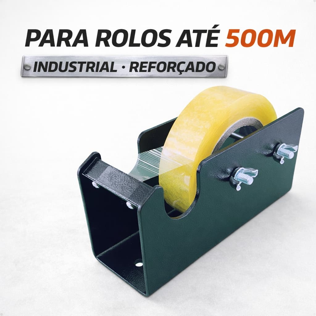 Aplicador Fita Adesiva 500m Uso Profissional Alta Resistência Ragotti