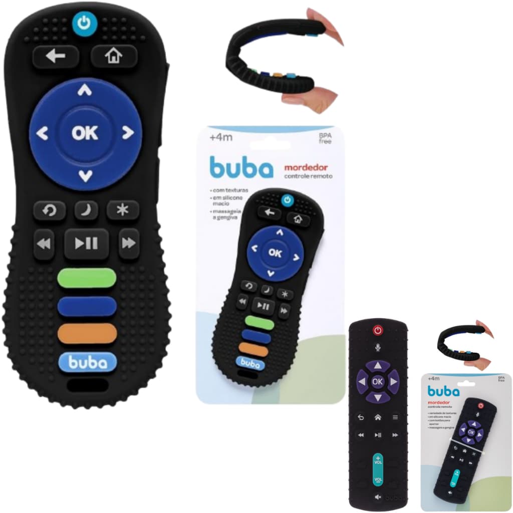 Mordedor Massageador Buba Controle Remoto Silicone Brinquedo