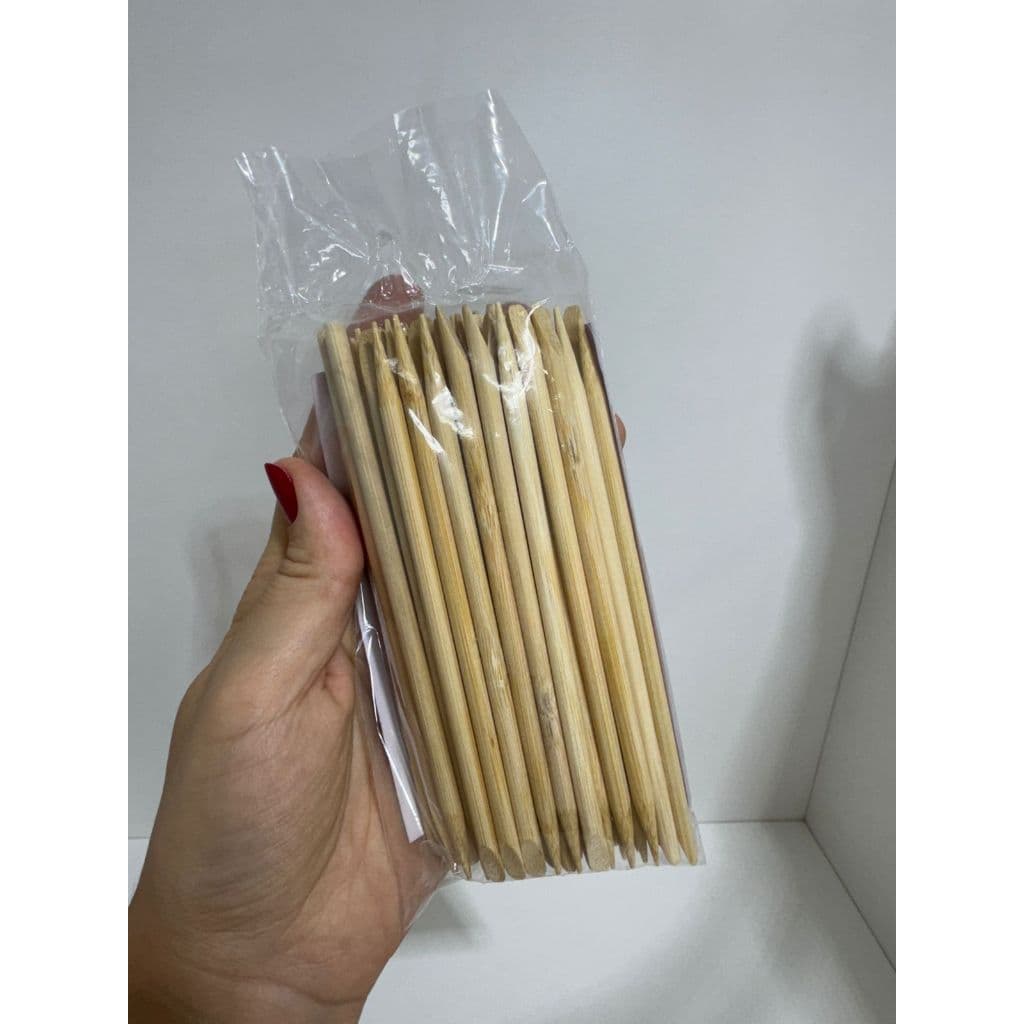 Palitos De Bambu Chanfrado e Ponta Vilty Care 50un
