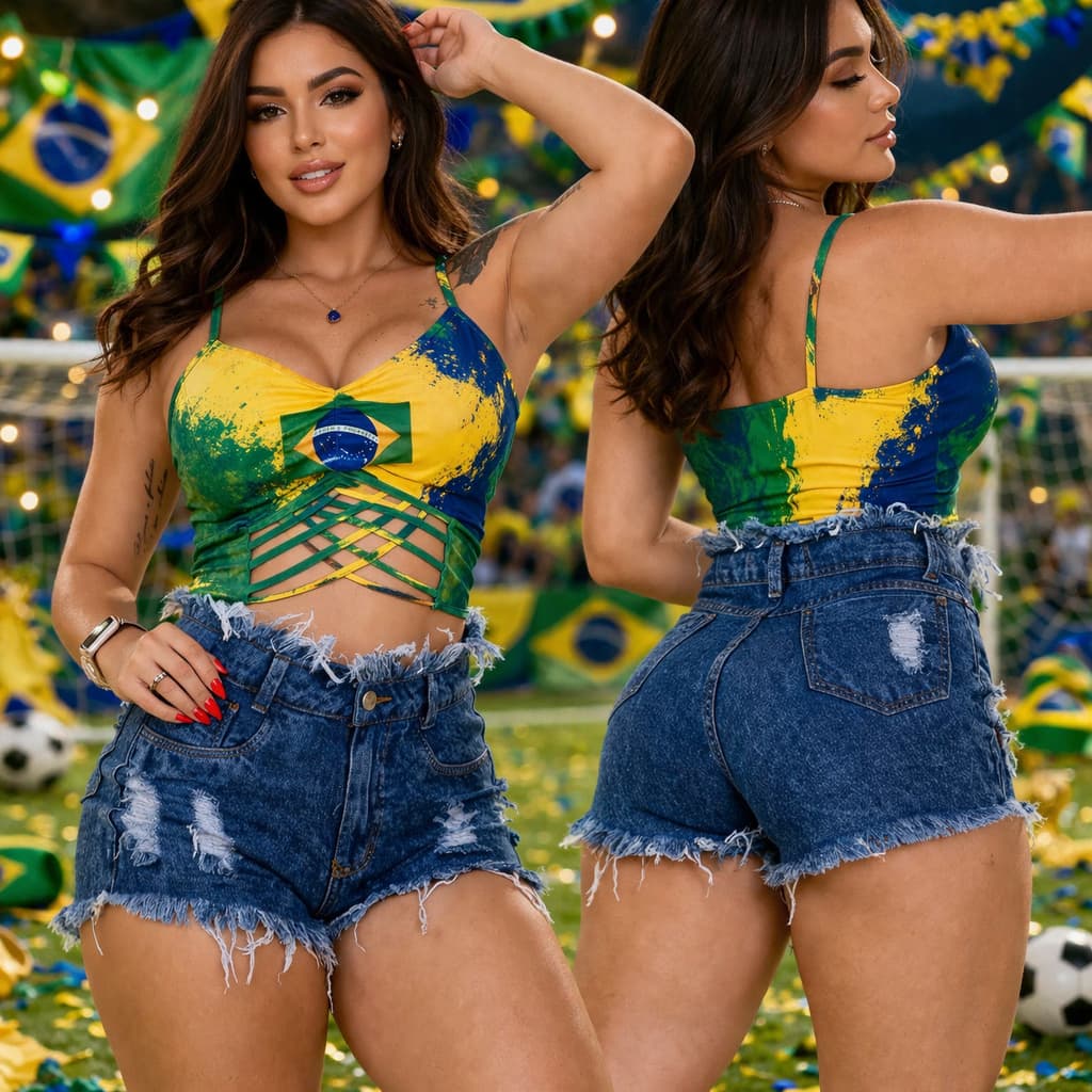 Short Jeans Feminino Cintura Alta Cós Alto Lançamento 2025
