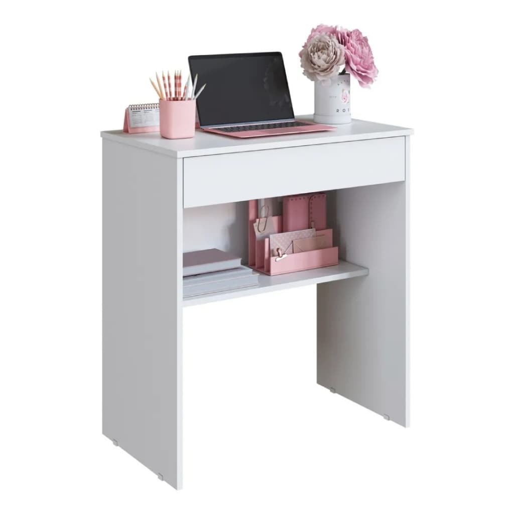 Escrivaninha Compacta com Gaveta Mesa para Estudo Quarto Moderna