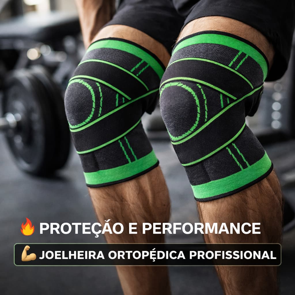 Kit 2 Joelheiras Compressão Tensor Alívio Dor No Joelho