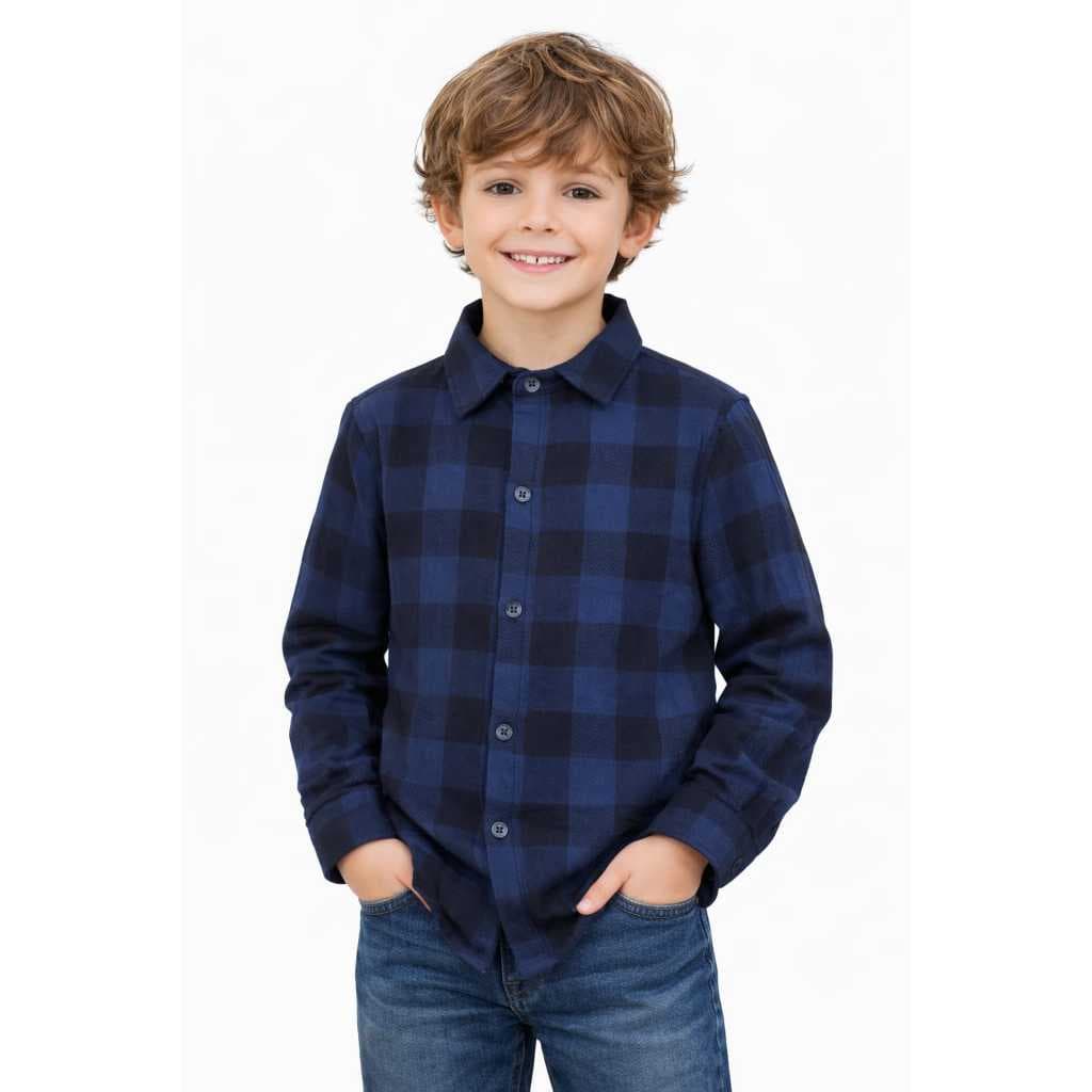 Camisa Xadrez Flanelada Infantil Juvenil  Unissex  Festa Junina 01 AO 16