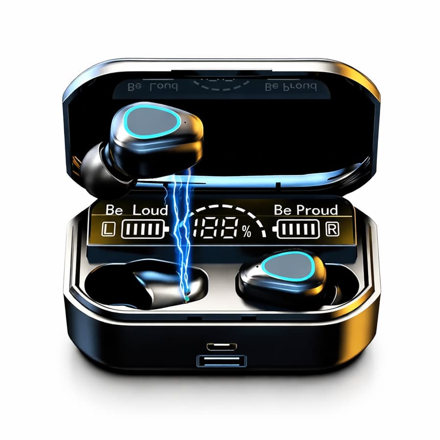 Fones de Ouvido Bluetooth M10 TWS - Redução de Ruído Inteligente e Bluetooth 5.3