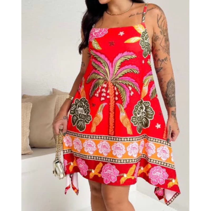Vestido assimétrico elegante feminino