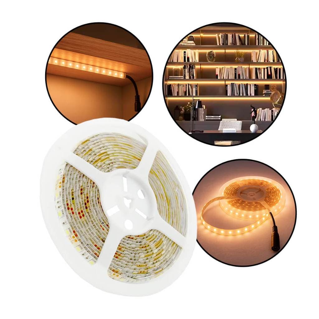 Luz Branco Quente Flexível 5 Metros Ideal para Decoração Econômica e Durável