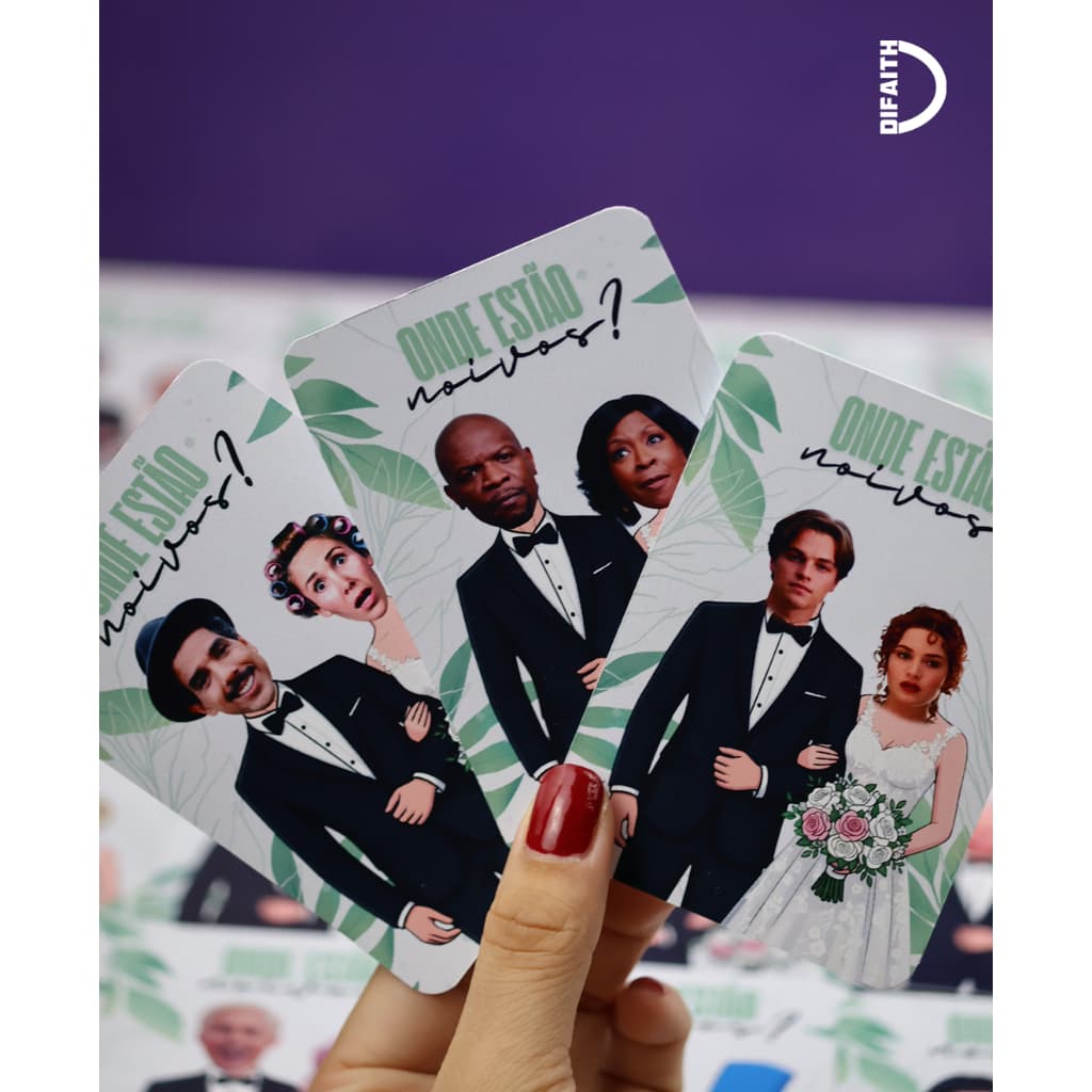 Raspadinha Divertida “Onde Estão os Noivos?” – Jogo Interativo para Casamento | Papel Brilhante 6,5x9cm