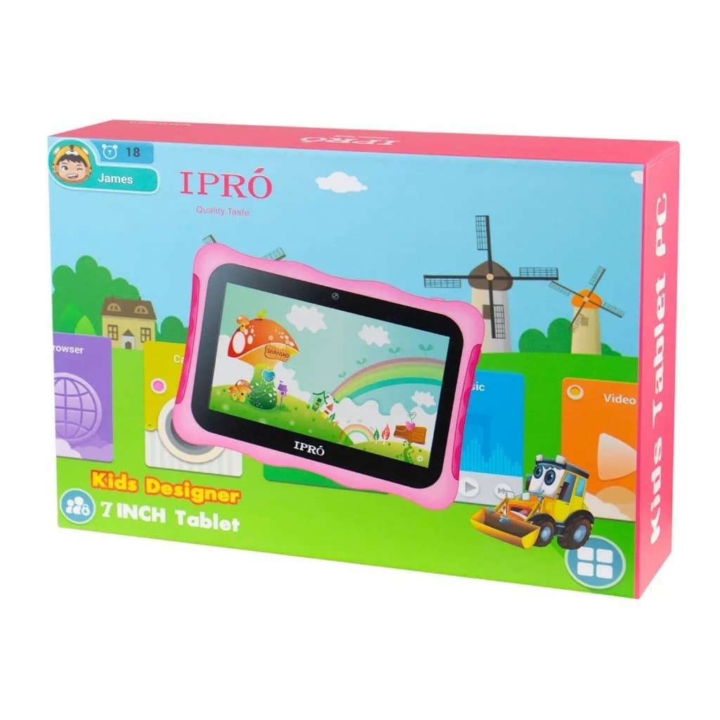 Tablet Infantil Ipró Anti Impacto Rosa Não Tem Entrada De Chip Tablet Kids