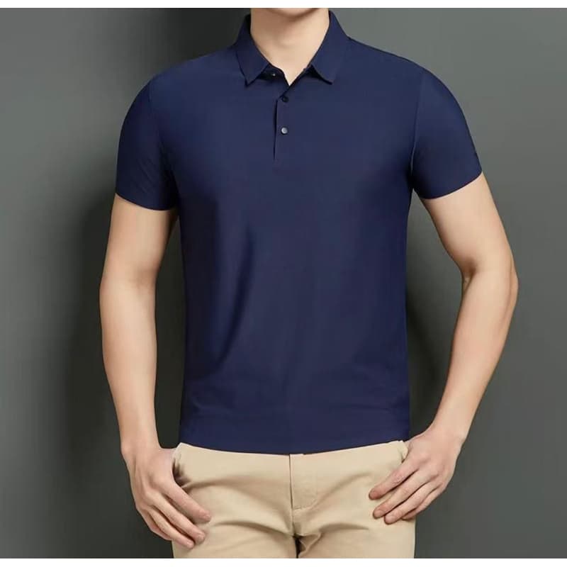 Camisa Polo curta Masculina em Tecido Gelado Elastico ref 25