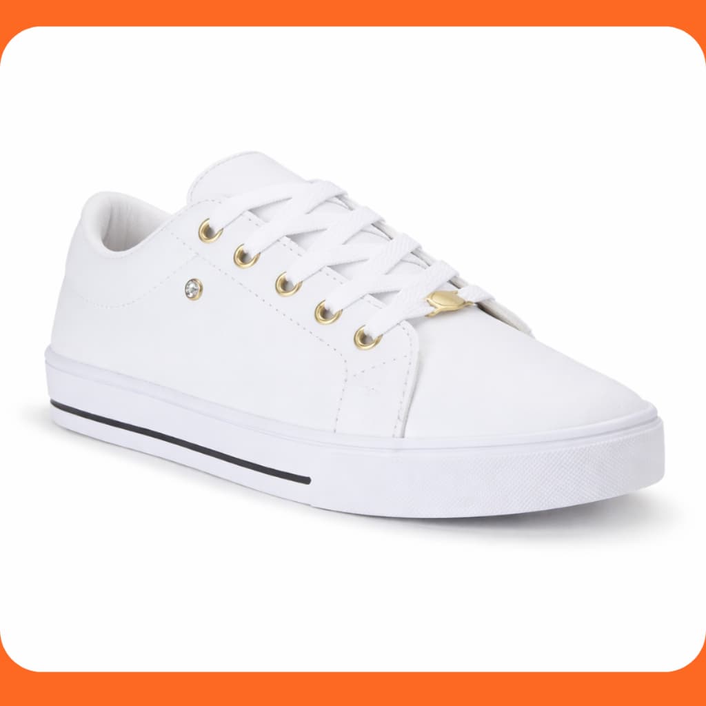 Tênis Casual Feminino Versátil Urbano Dia a Dia Sola Antiderrapante Leve Confortável Fashion