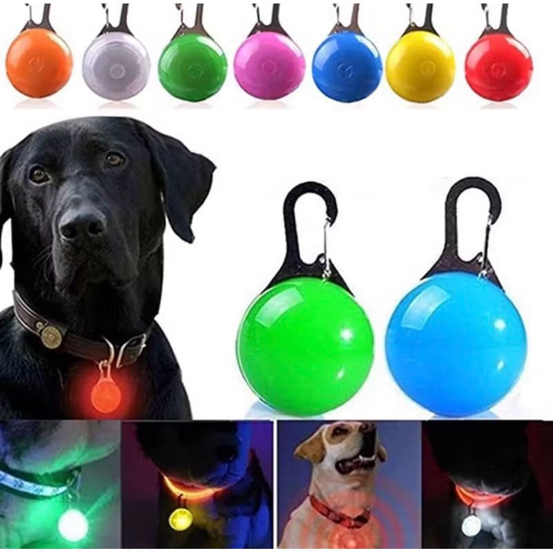 Pingente Led Coleira Para Cachorro Gato Pet Peitoral Luz identificador Noturno