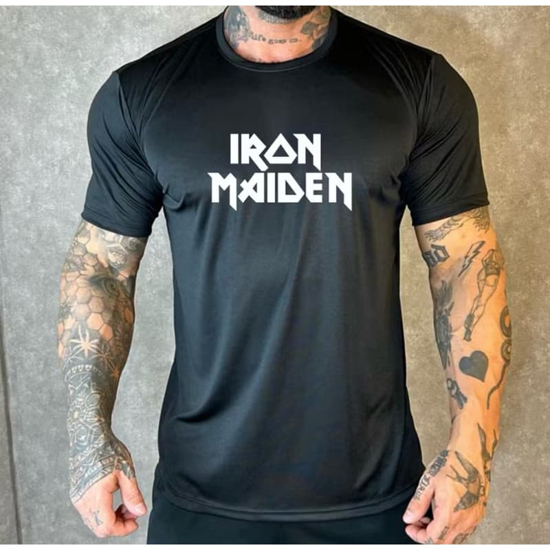 Camiseta Banda Rock Iron Maiden 100% Algodão Masculino Feminino