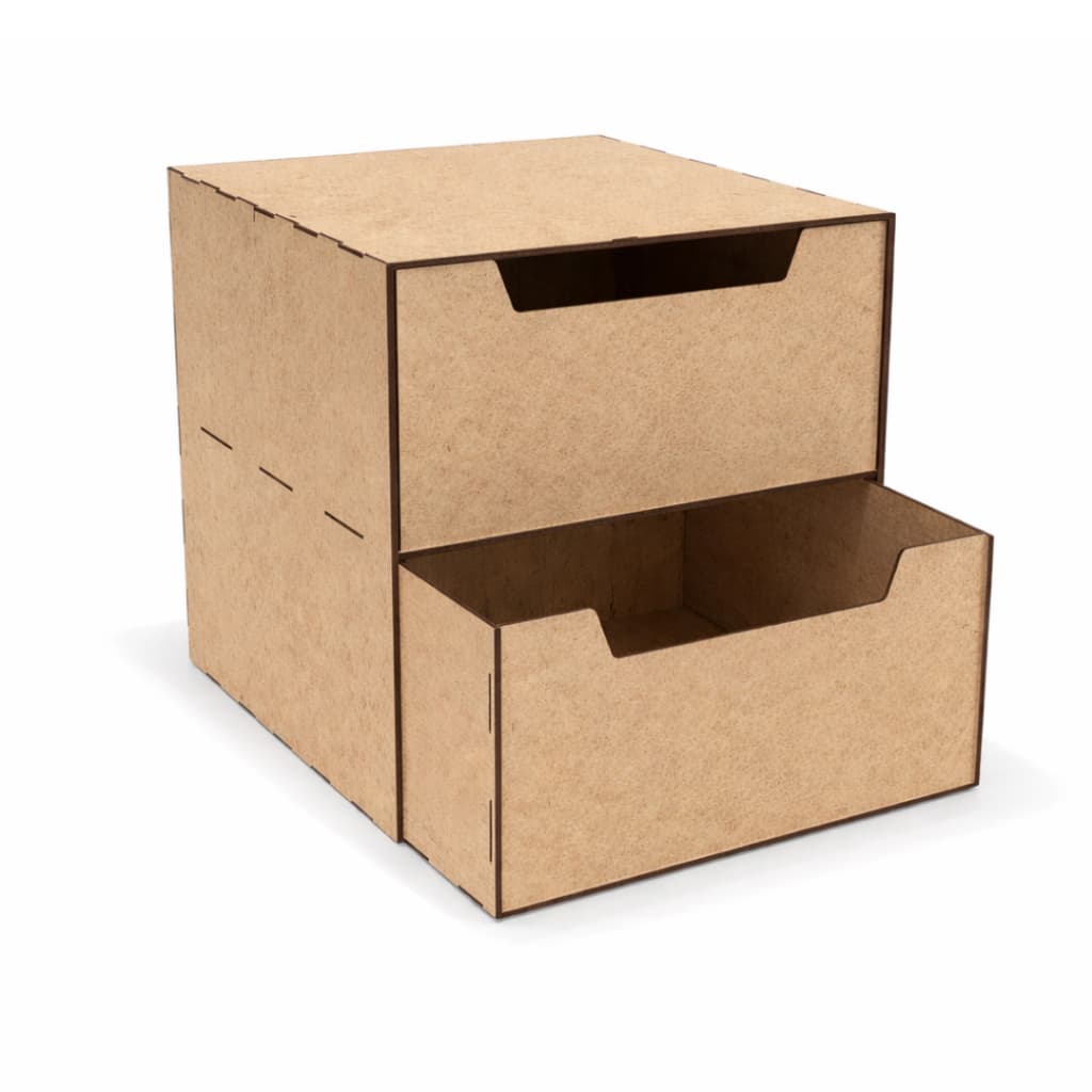 Gaveteiro Organizador em MDF com 2 Gavetas – Design Moderno e Funcional