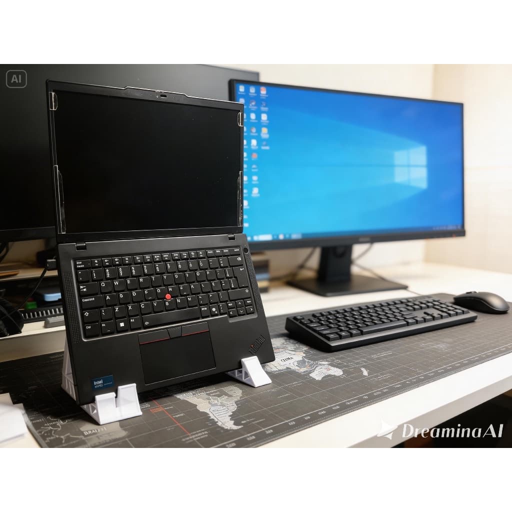 Suporte Notebook Portátil Ergonômico Ajustável Slim 2 Peças Home Office Universal 180 Graus