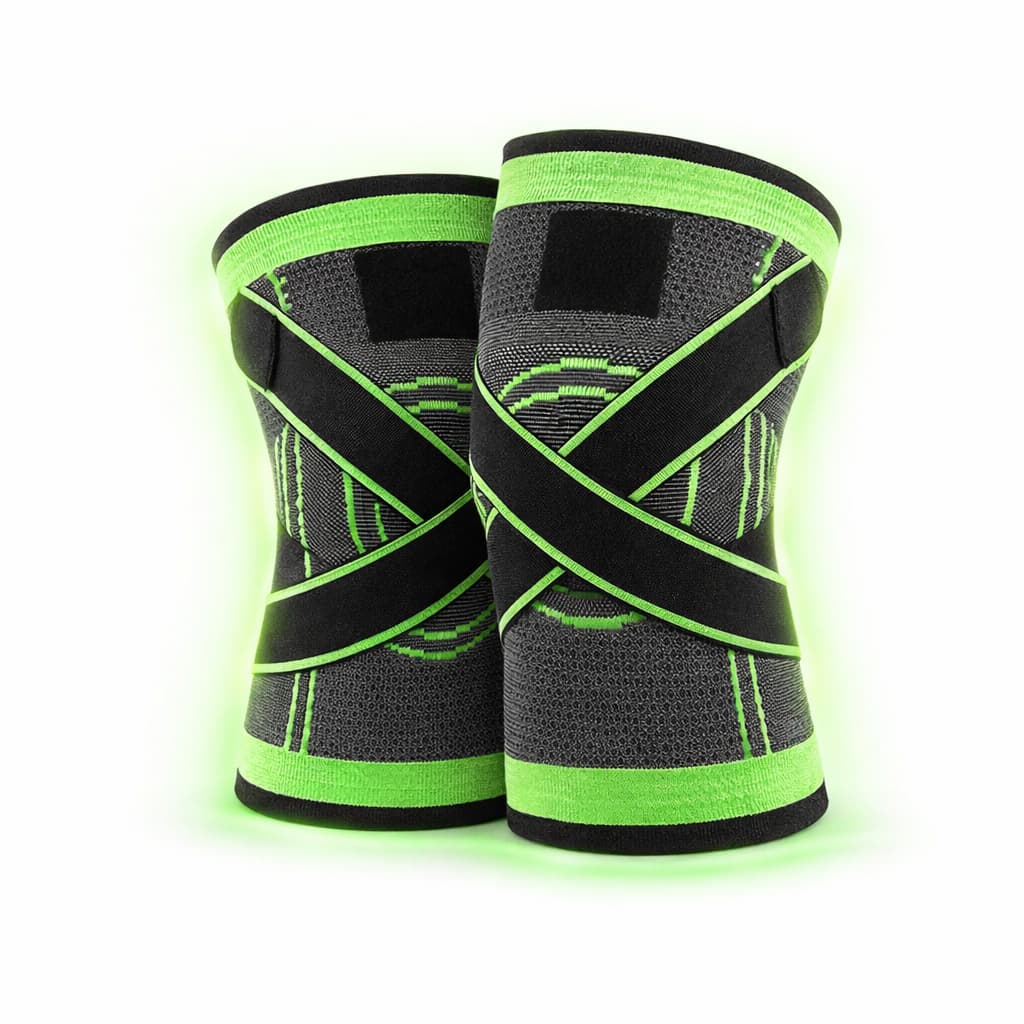 Joelheira de Compressão Ortopédica Par Knee Support Esportiva Corrida Academia Alívio Dor MWKS 6906.