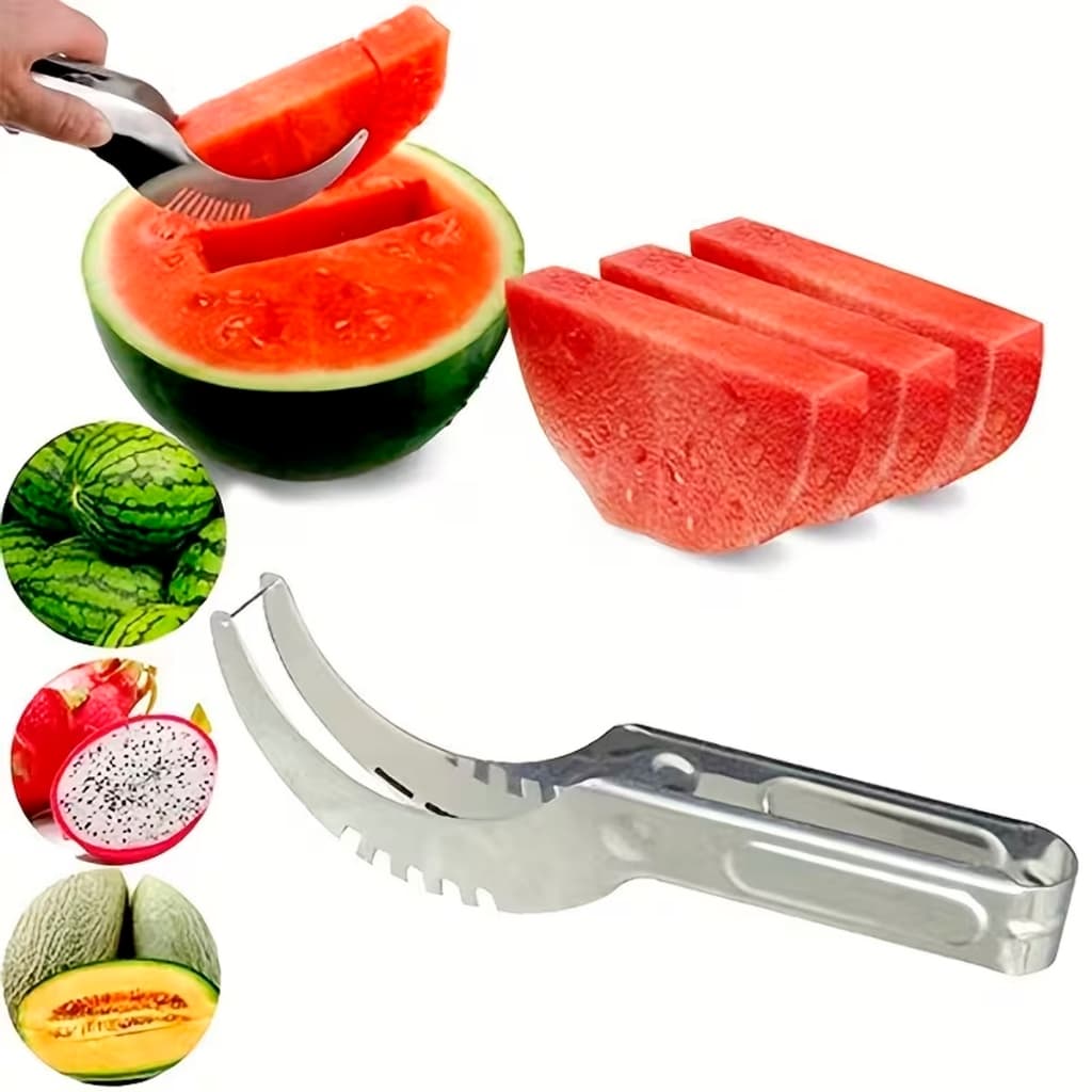 Fatiador Cortador Pegador De Melancia Melão Frutas em Aço Inox