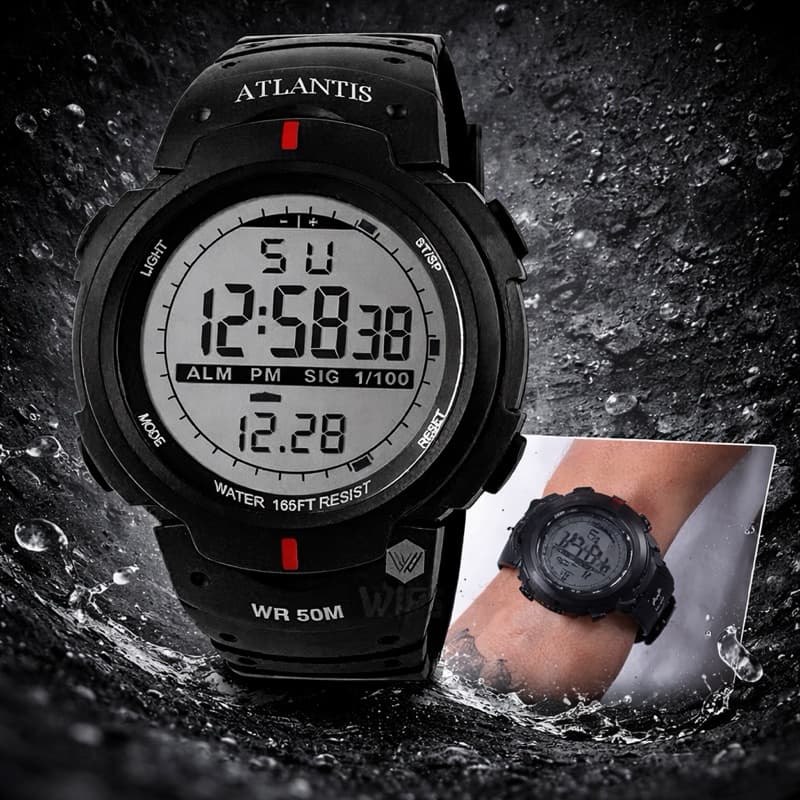 Relógio Atlantis G7330 Masculino Prova D’água  Espotivo
