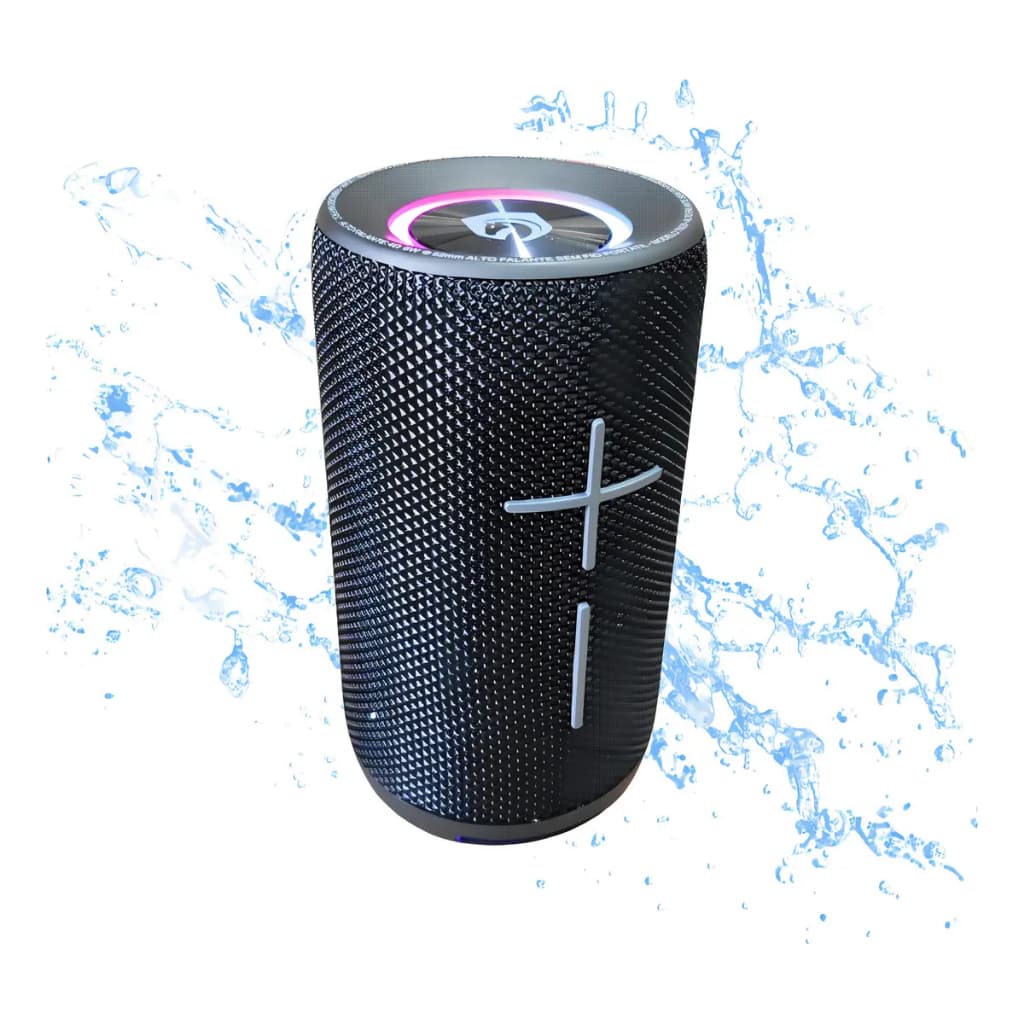 Caixa de Som Bluetooth H'Maston TN20 8W RGB TWS Portátil IPX6 à Prova d’Água