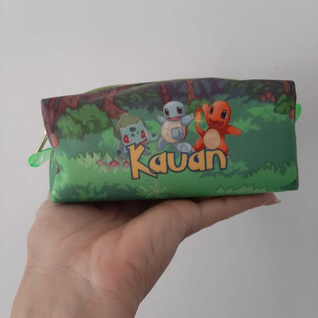 kit festa 10 Necessaires Personalizadas Infantil Mini Box Várias estampas Necessaire Personalizada Criança
