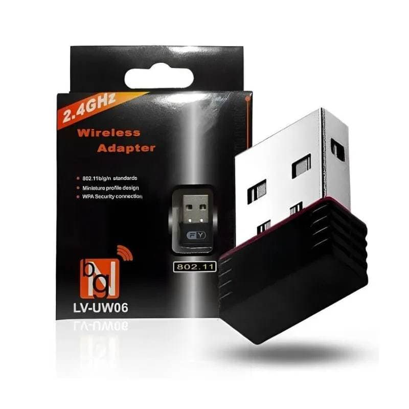 Adaptador USB 2.0 Wireless WiFi Mini - Alta Velocidade e Conexão Rápida e Estável Para PC e Notebook