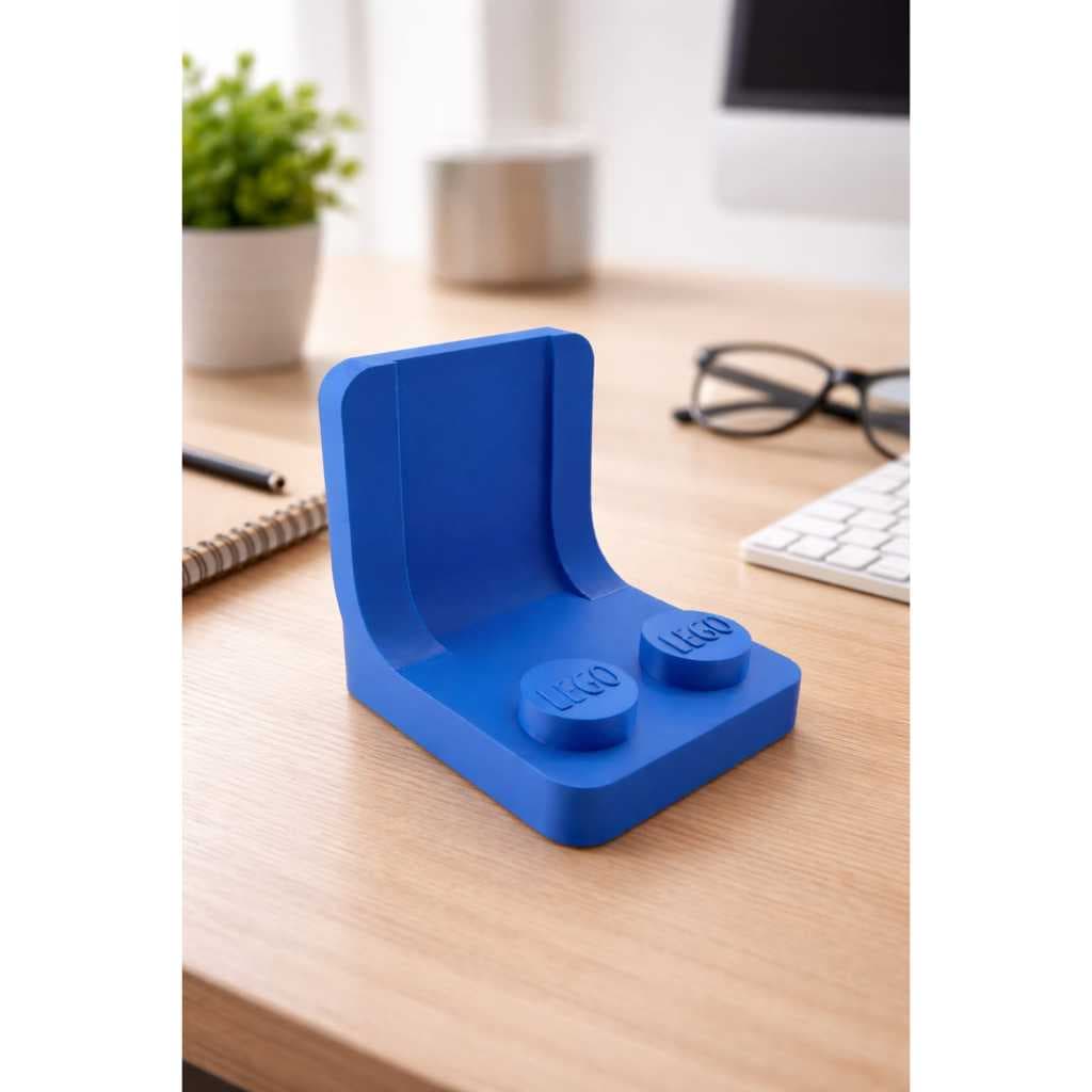 Suporte para Celular Estilo LEGO | Ideal para Mesa e Escritório | Impressão 3D Premium