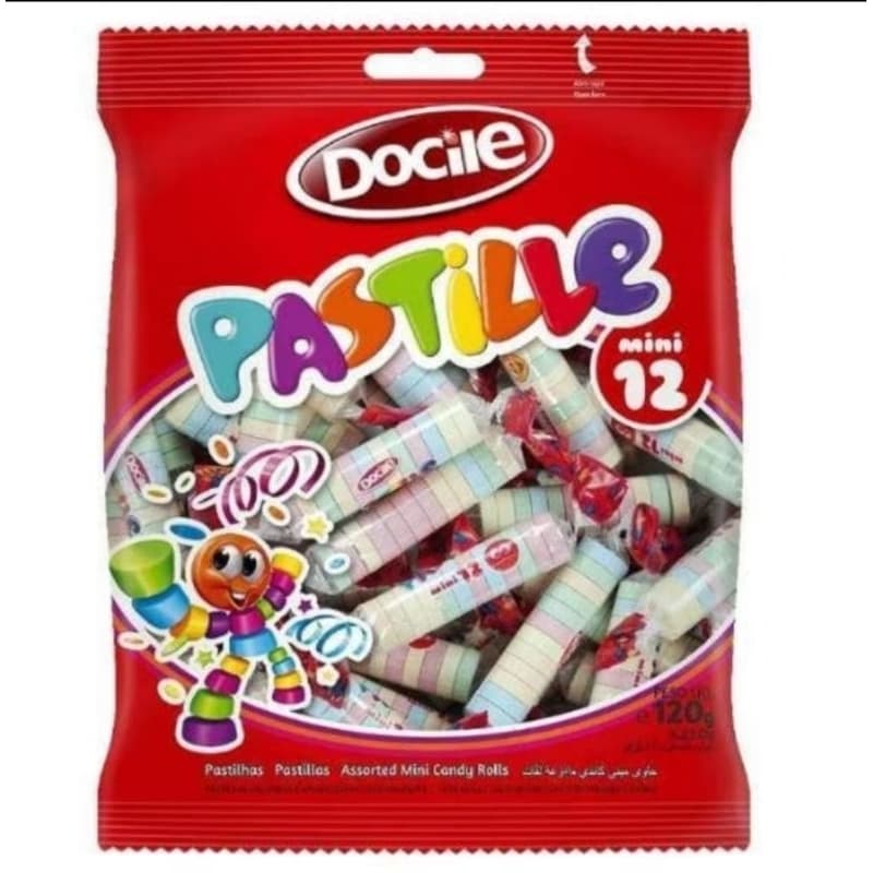 Pastilha Mini 12 sortida 50 unidades 290gr docile.