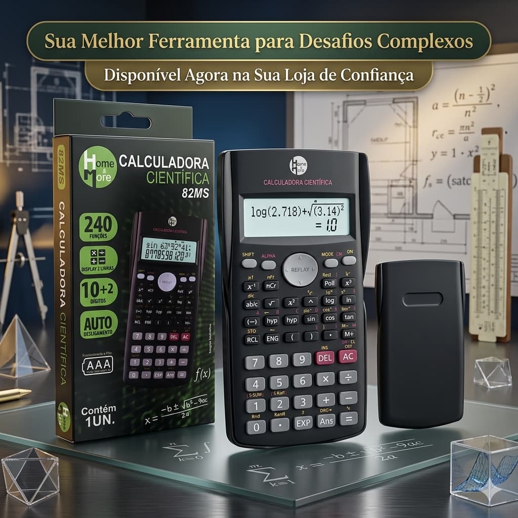 CALCULADORA CIENTIFICA MULTIFUNCIONAL - 240 FUNÇÕES - AUTO DESLIGAMENTO - PRATICA E VERSATIL - H&M