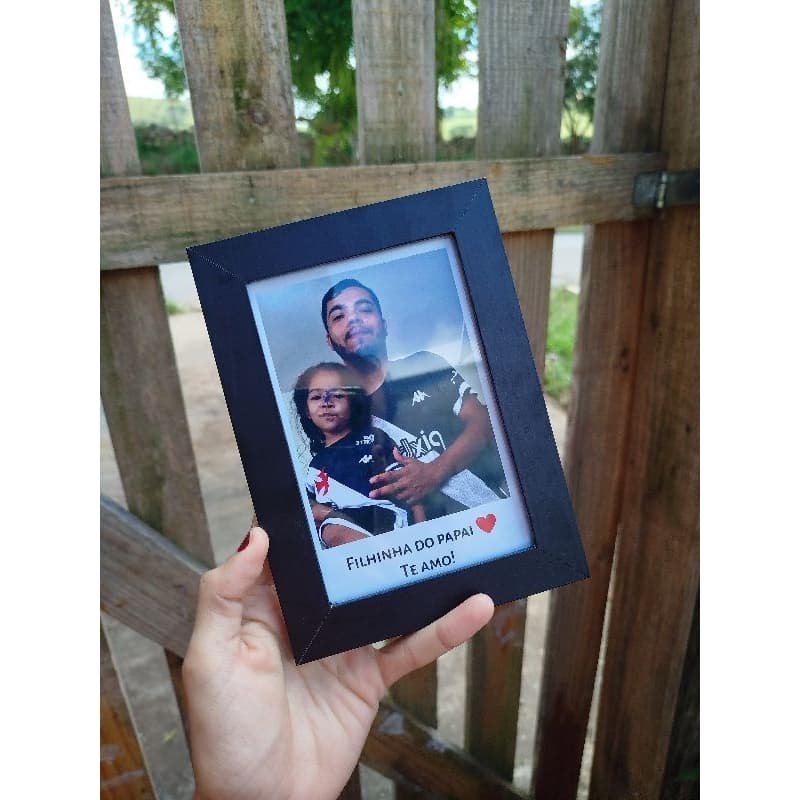 Porta Retrato com Visor de Vidro, personalizado