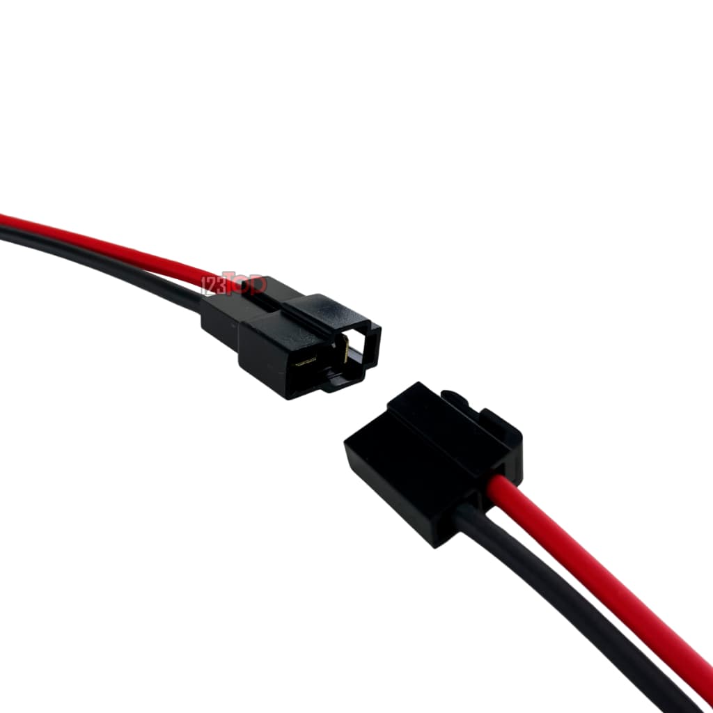 Chicote Conector 2 Vias 4mm P/ Alto Falante Farol Milha Etc