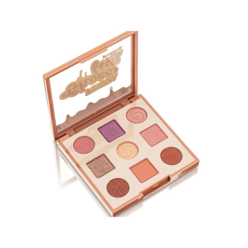 Paleta de Sombras Fenzza Choco Fun Chocolate Pudding Alta Pigmentação Matte Cintilante