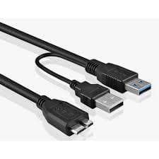 Cabo USB 3.0 Y para HD Micro USB B 1 Metro